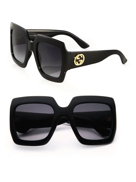 oversized square sunglasses gucci|gucci oversize rectangular sunglasses.